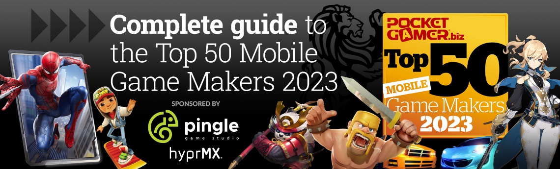 The Top 50 Mobile Game Makers of 2023