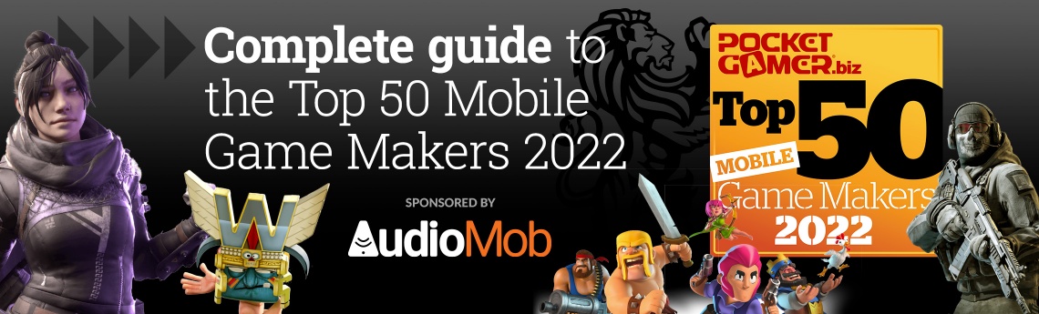 The Top 50 Mobile Game Makers of 2022