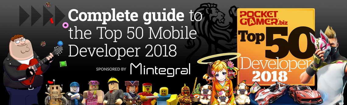 The Top 50 Mobile Game Developers of 2018
