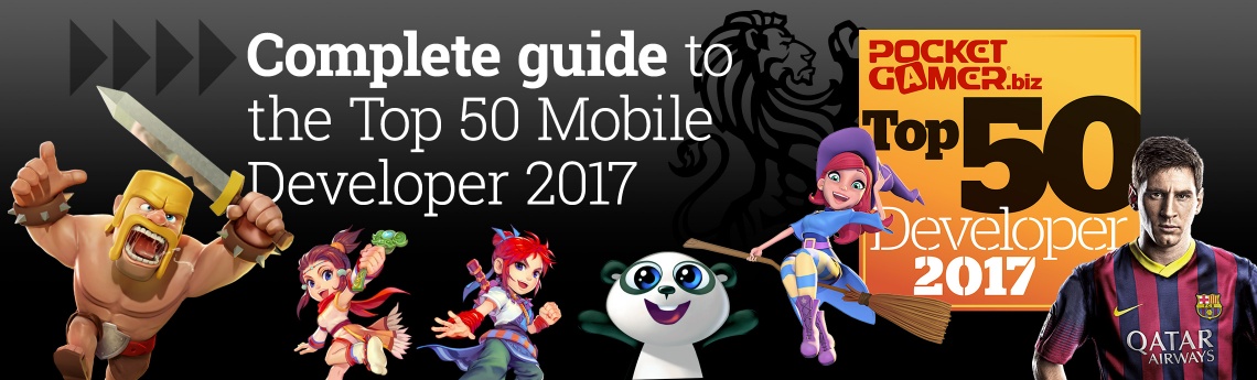 Top 50 Mobile Game Developers of 2017