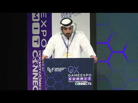 Keynote talk from Abdullah Algaoud of Dubai Chambers - Dubai GameExpo Summit 2024