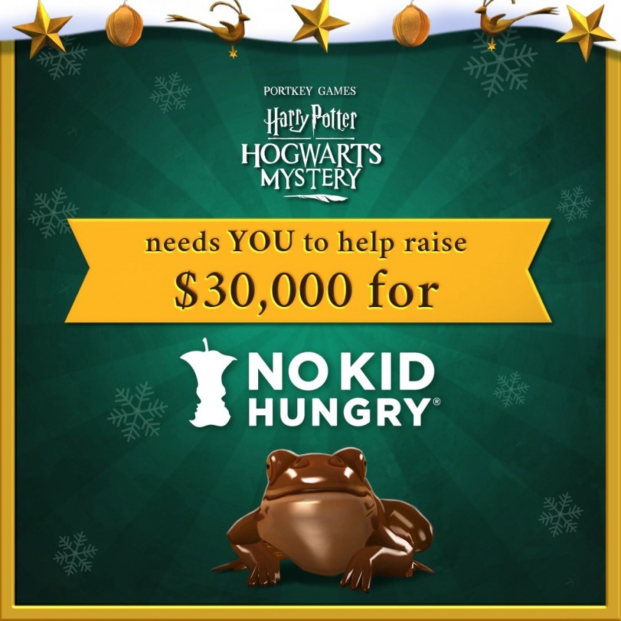 Jam City partners with No Kid Hungry for in-game event in Harry Potter: Hogwarts Mystery