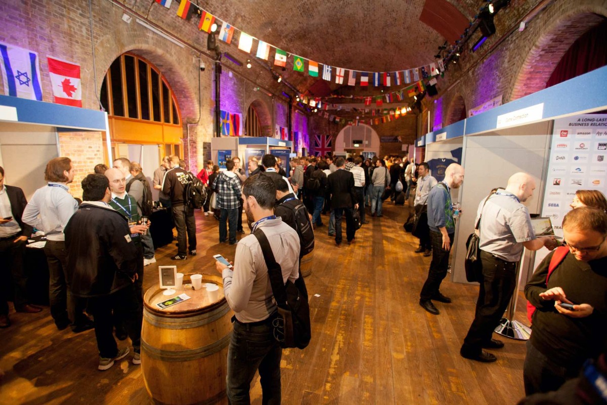 Press Start. The first ever Pocket Gamer Connects event in London in 2014