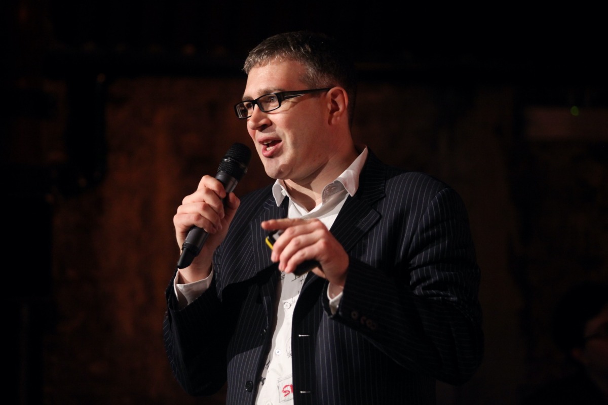 Steel Media's co-founder, CEO Chris James pictured at the first PGC in 2014
